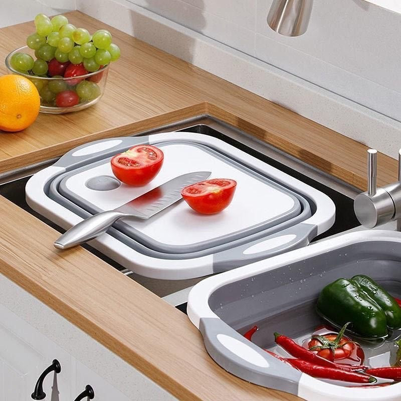 Multifunctional Folding Plastic Cutting Board